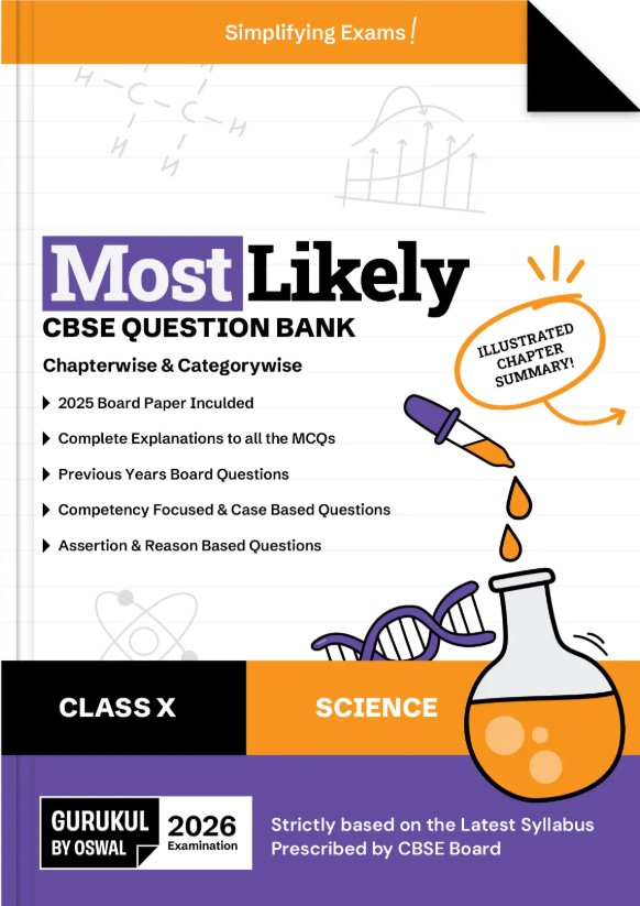 Gurukul By Oswal Science Most Likely CBSE Question Bank Class 10 Exam 2026